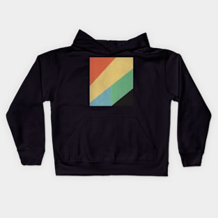 Abstract retro futuristic illustration Kids Hoodie